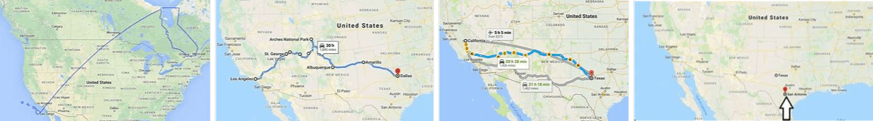 How Far Is California From Texas